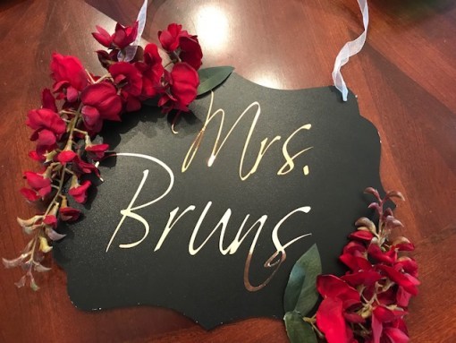 BRIDAL SHOWER CHALKBOARD SIGN