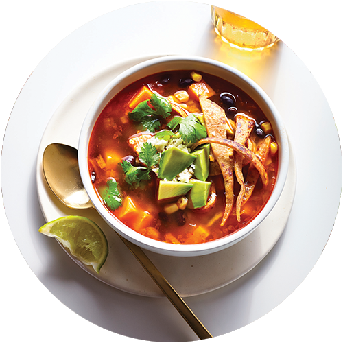 Chipotle Tortilla Soup from The Minimalist Kitchen and The Fauxmartha