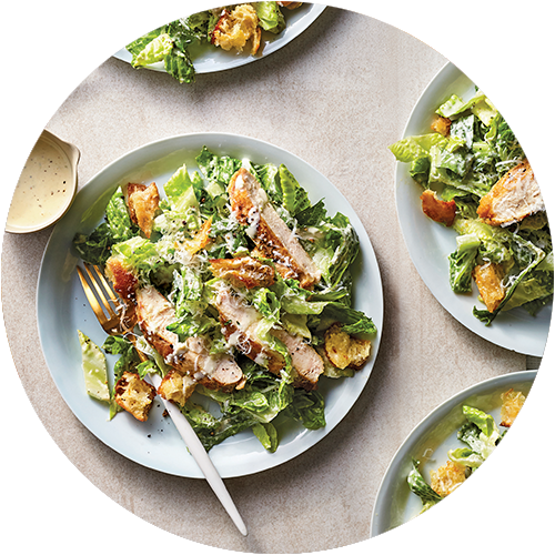 Family Style Caesar Salad from The Minimalist Kitchen and The Fauxmartha