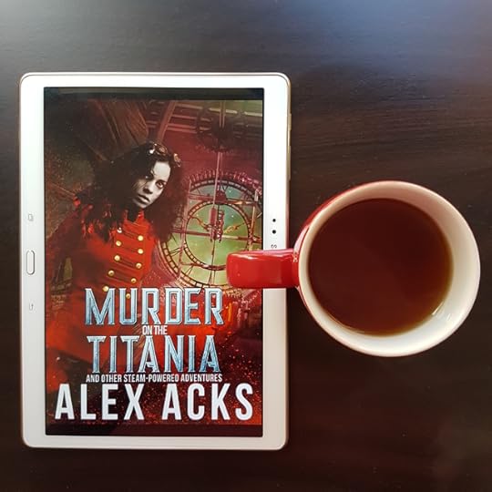 Murder on the Titania, Alex Acks, Queen of Swords Press, Earl Grey Editing, tea and books, books and tea