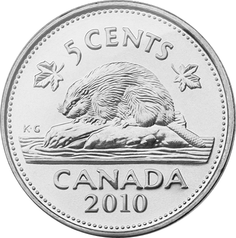 squeeze a nickel until the beaver poops