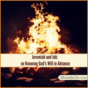 Jeremiah, Job, Old Testament, Will of God, troubles, future, when will you die? Trials, tribulations, Knowing God's Will in Advance, live to the fullest