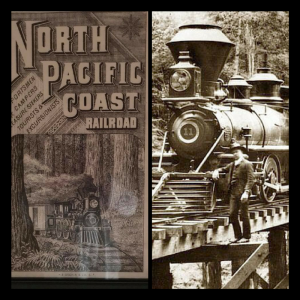 images of trains along the Russian River