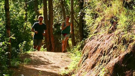 couple trail running