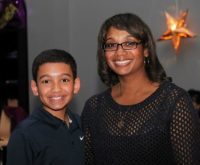Meryle Leonard with her son Jay.