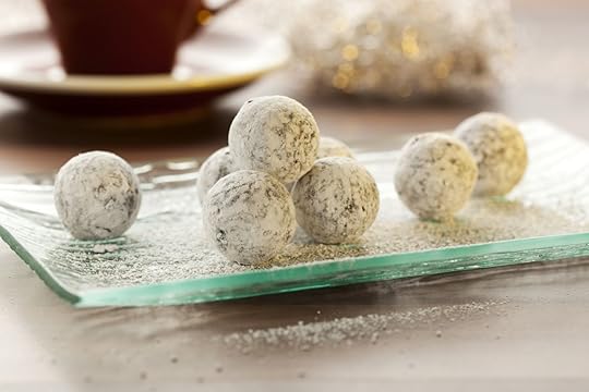 Champagne chocolate truffles