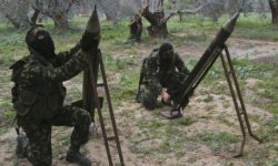 Islamic Jihad militants prepare to fire homemade rockets into Israel on the outskirts of Gaza City, January 2, 2009 (Amir Farshad Ebrahimi/CC BY-SA 2.0)