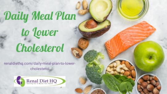 Daily Meal Plan To Lower Cholesterol