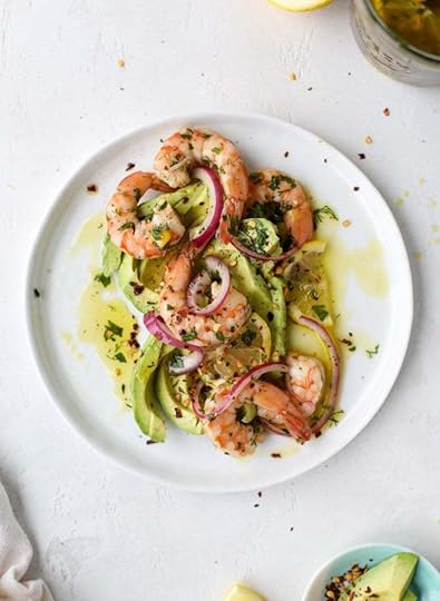 pickled shrimp avocado salad I howsweeteats.com #pickledshrimp #seafood #avocado #salad #kentuckyderby