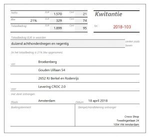 voorbeeld kwitantie maken in excel