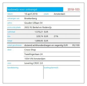 voorbeeld kwitantie maken in excel