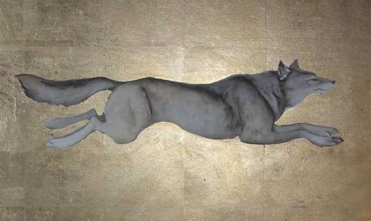 Wolf painting by Jackie Morris