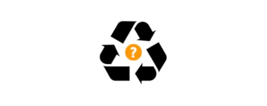Recycling Symbol with a Question Mark