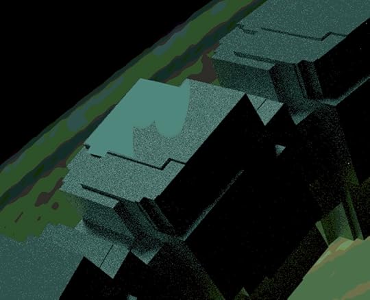  Masking the plate and hand-painting over it. Aside from assigning new colors, this let me simplify many of the complex shapes and gradients. 