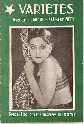 Varieté, cover brochure