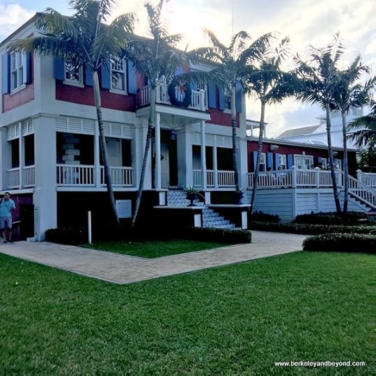 exterior of Buena Vista mansion at John Watling's Distillery in Nassau, Bahamas
