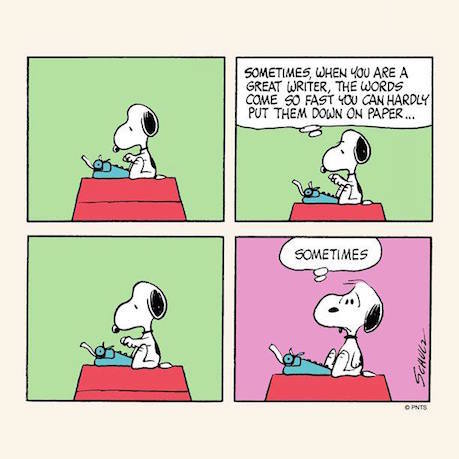 Snoopy Writers Block