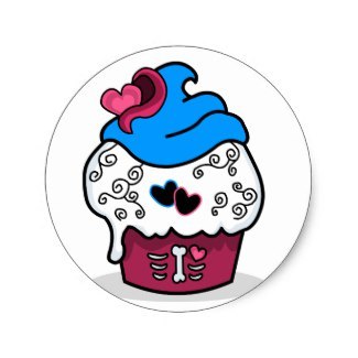 Fun Cupcake Classic Round Sticker