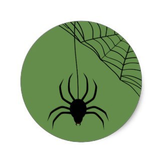 Spider Bite Classic Round Sticker