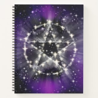 Purple Pentagram Notebook