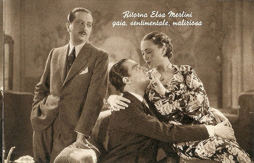 Elsa Merlini, Vittorio De Sica and Enrico Viarisio in Non ti conosco più