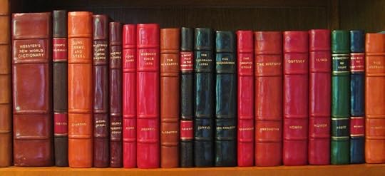 Image result for leather bound books
