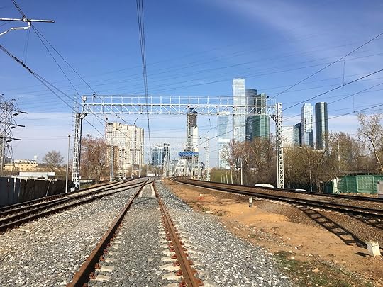 Train tracks in Moscow