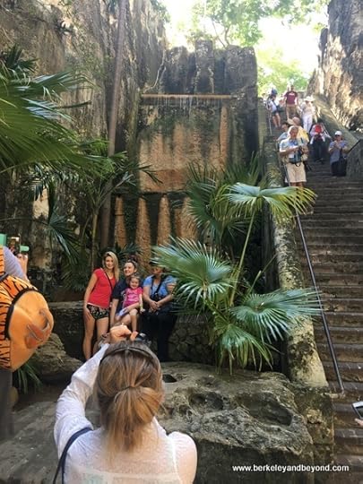 bottom of Queen's Staircase in Nassau, Bahamas