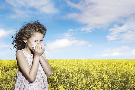 girl sneezing