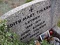 Edith Tolkien's gravestone, on which she is called Luthien (Wiki)