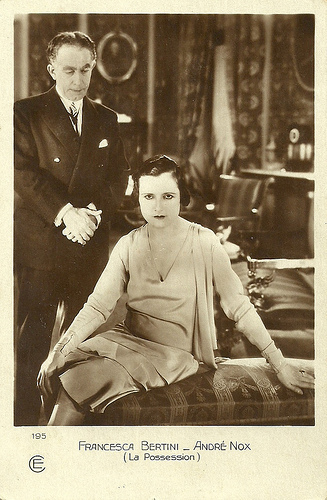 Francesca Bertini and André Nox in La Possession