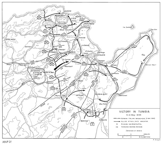 Map of Allied operations in Tunisia, 3-13 May 1943 (US Army Center of Military History)