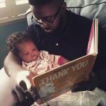 real men: father reading book