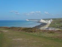 Birling Gap looking down at the Severn Sisters Cliffsl