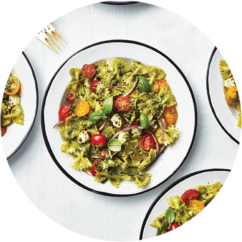 Pesto Pasta from The Minimalist Kitchen by The Fauxmartha