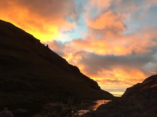 Sunset in Cajas