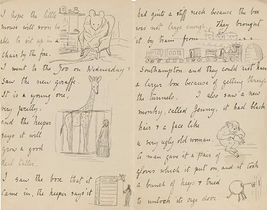Illustrated letter by Beatrix Potter