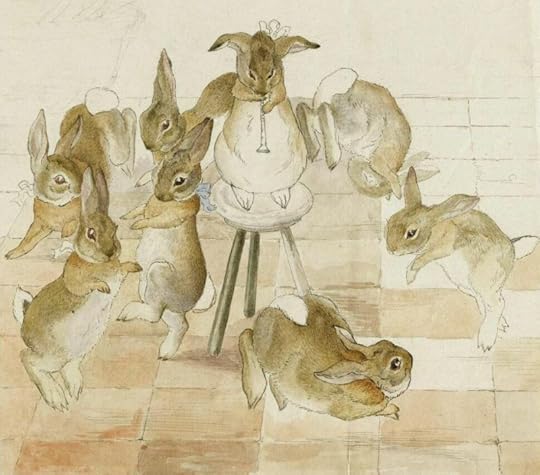 Rabbit sketch by Beatrix Potter
