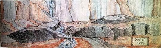The East Gate of Moria (The Tolkien Estate, via The Tolkien Gateway)