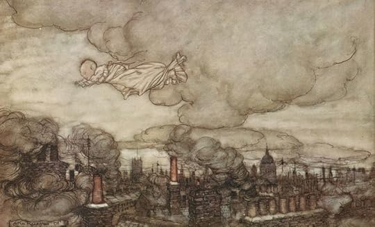 Baby Peter Flies Over London by Arthur Rackham