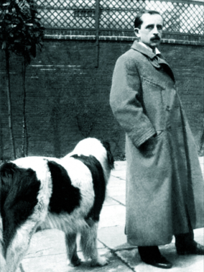 Barrie and his dog Porthos
