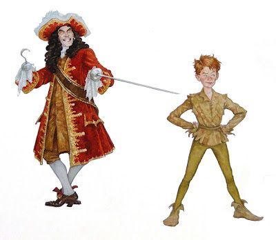 Captain Hook and Peter by PJ LYnch