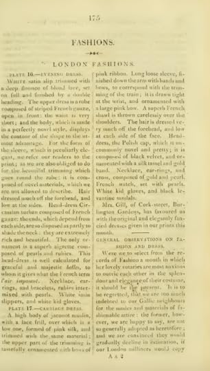 Ackermann's March 1816 General Observations on Fashions 1
