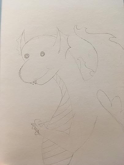 Hypnodragon in pencil