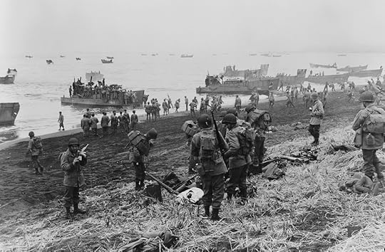 US Army troops landing at Massacre Bay, Attu, Aleutian Islands, US Territory of Alaska, 11 May 1943 (Library of Congress)