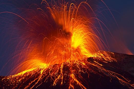 Stromboli volcano eruption