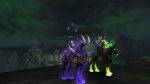 My warlock showing off her class mount in World of Warcraft: Legion