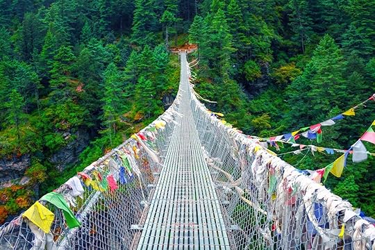 Suspension bridge in Nepal