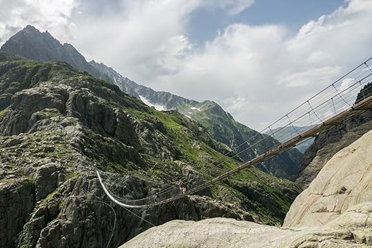 Swiss suspension bridge
