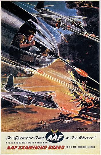 US Army Air Forces recruiting poster featuring B-26 Marauders, WWII